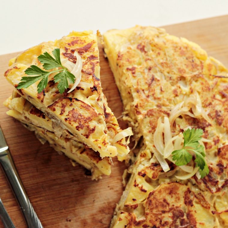 Tortilla hiszpańska czyli omlet z ziemniakami