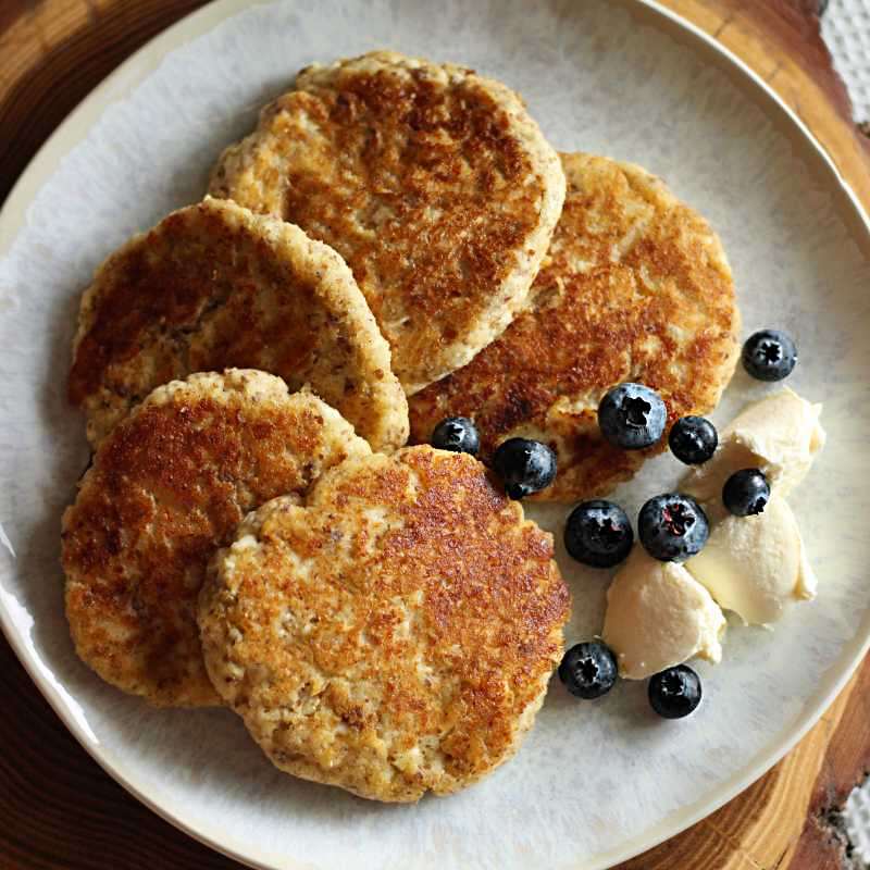 Keto placki twarogowe wysokobiałkowe (bezglutenowe)