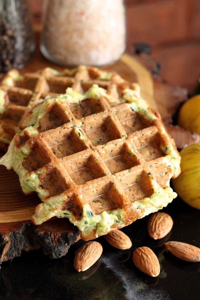 Keto gofry z cukinii
